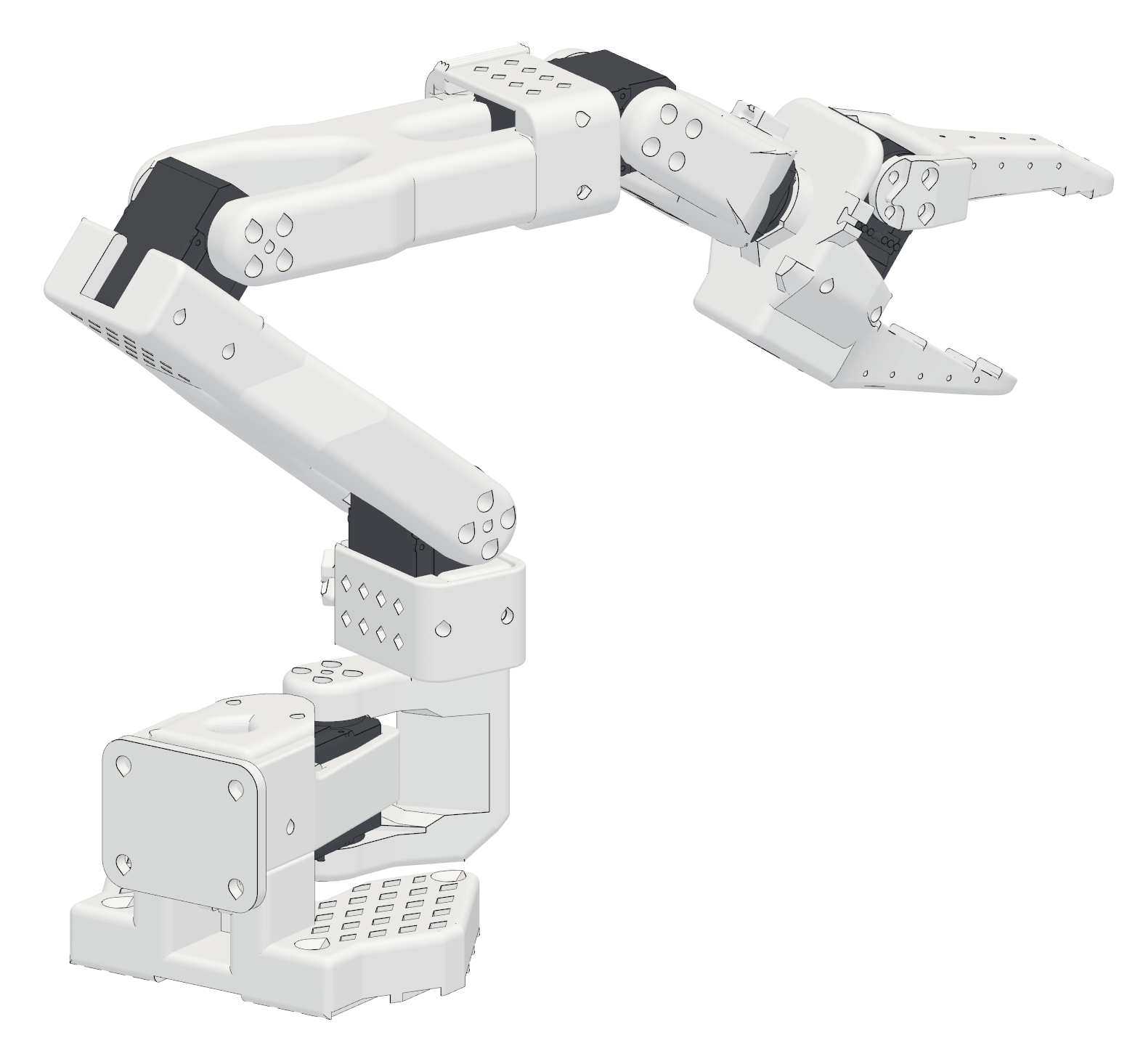 Rendu technique du bras robotique SO-101